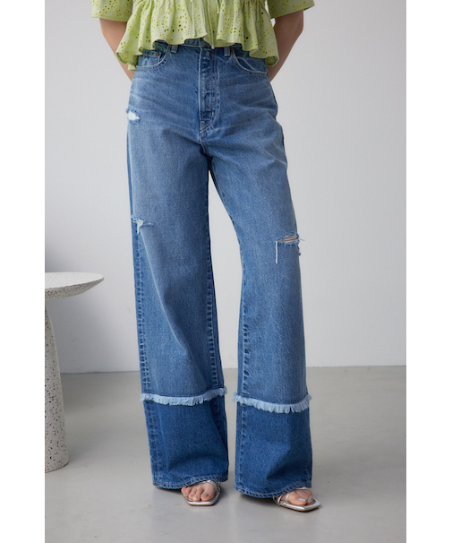 AZUL DENIM スウィッチングバイカラーデニム