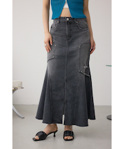 AZUL DENIM ダメージマーメイドスカート