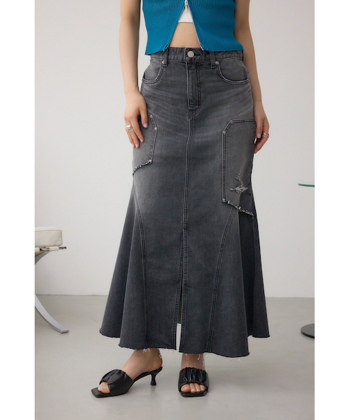 AZUL DENIM ダメージマーメイドスカート
