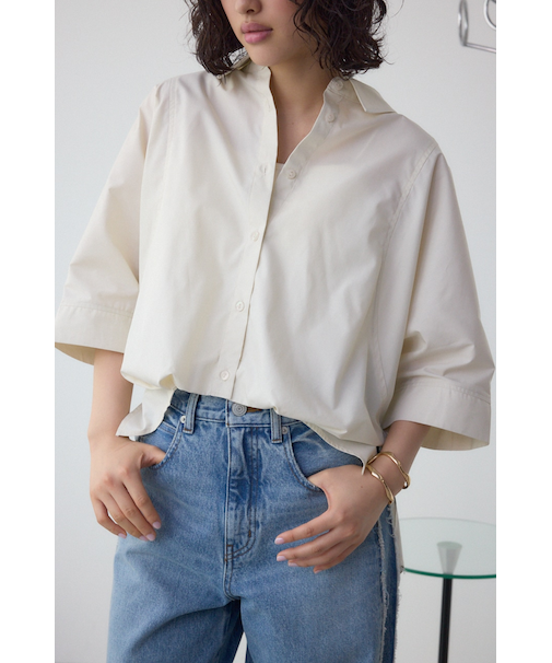 タックヘムコクーンシャツ