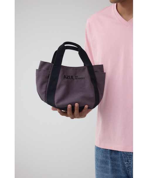 キャンバスロゴミニトート