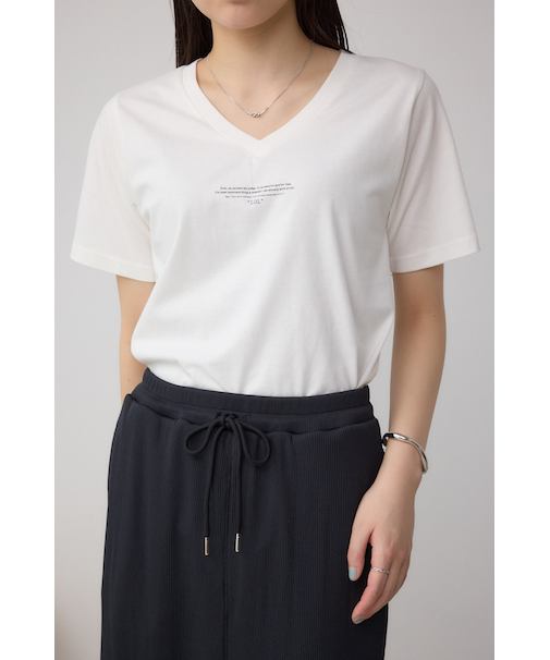 チェストメッセージロゴTシャツ