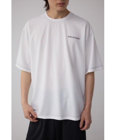 オープンステッチロゴTシャツ