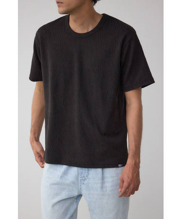 楊柳ジャガードクルーネックTシャツ