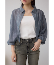 ラインストーンシャツ