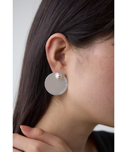 サークルプレートロゴピアス