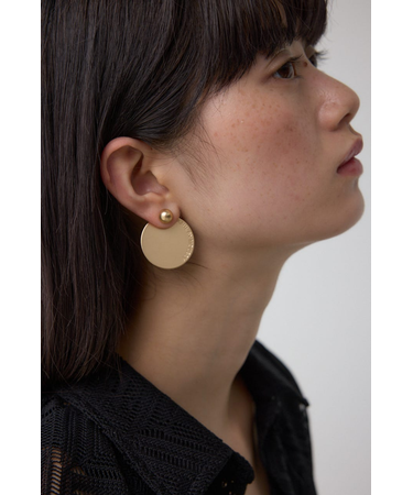 サークルプレートロゴピアス