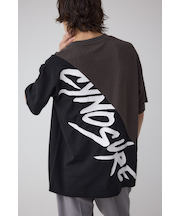 異素材スウィッチングラフィックTEE