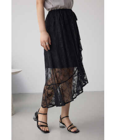 2WAYレースラッフルフリルスカート