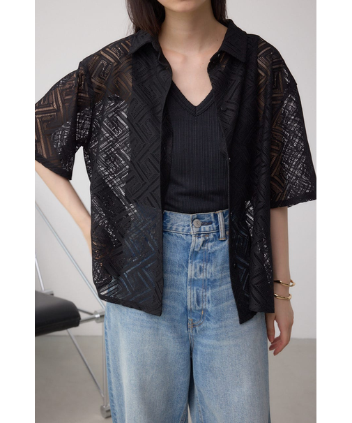 レース半袖シャツ