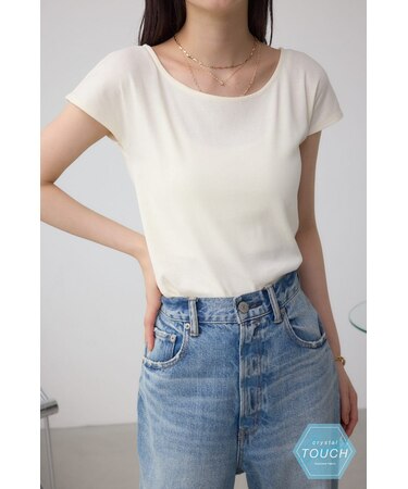 C／Tフレンチスリーブカットトップス