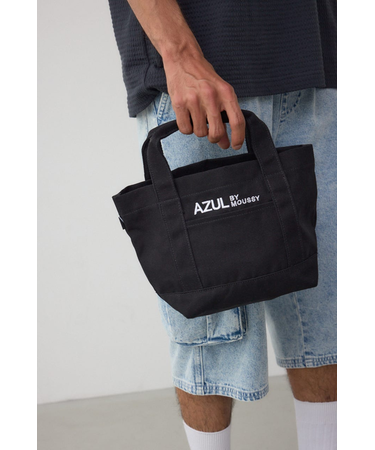 ロゴ刺繍ミニトートバック