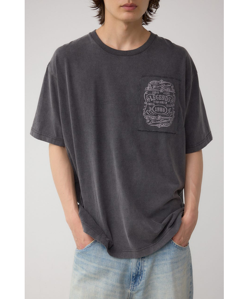 ヴィンテージ刺繍パッチワークTシャツ