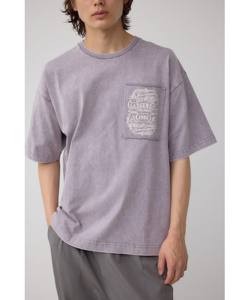 ヴィンテージ刺繍パッチワークTシャツ