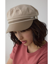 フェイクレザーナローロープツイルキャスケット