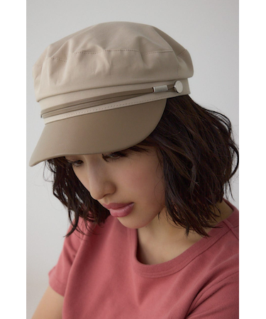 フェイクレザーナローロープツイルキャスケット