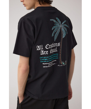ベア天竺バック刺繍TEE