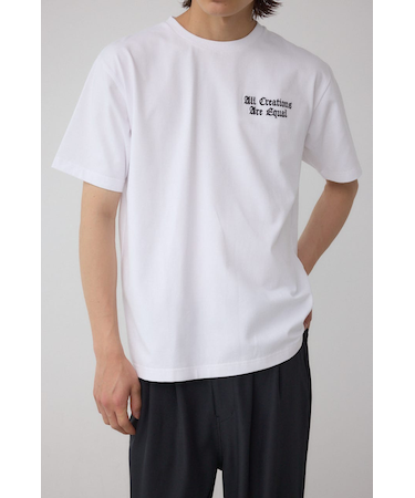 ベア天竺バック刺繍TEE