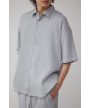 タック楊柳リラックスシャツ