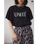 ラッフルスリーブロゴTシャツ