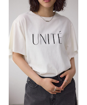 ラッフルスリーブロゴTシャツ