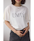 ラッフルスリーブロゴTシャツ