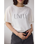 ラッフルスリーブロゴTシャツ