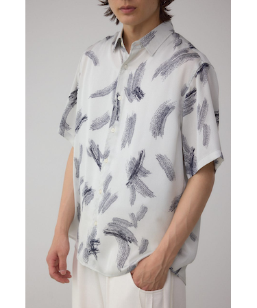 シルキードッツ総柄シャツ