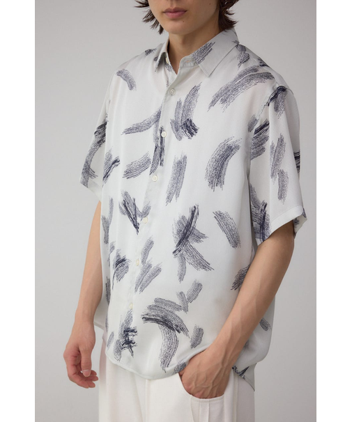 シルキードッツ総柄シャツ