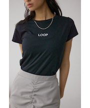 グリッタープリントTシャツ