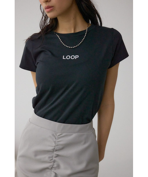 グリッタープリントTシャツ