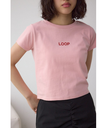 グリッタープリントTシャツ
