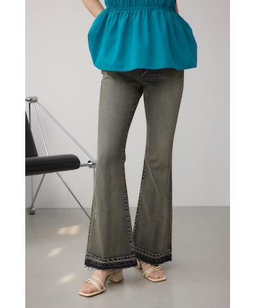 AZUL DENIM デザインフレアデニム