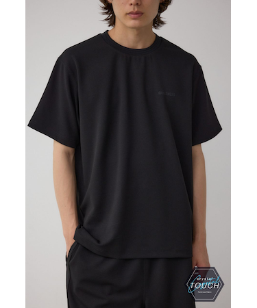 C／TネックジャガードシリコンネームTシャツ