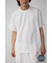 C／TネックジャガードシリコンネームTシャツ
