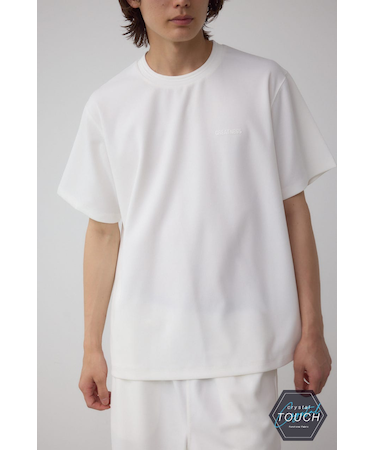 C／TネックジャガードシリコンネームTシャツ