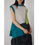 【PLUS】アシンメトリードレープニットベスト
