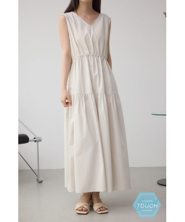 C／T撥水ティアードドロストワンピース