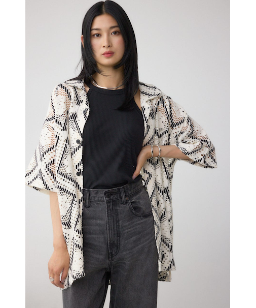 【窪塚洋介さん着用アイテム】アソートデザインメッシュシャツ