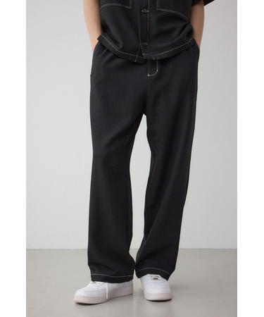 アウトステッチブッチャーワイドパンツ