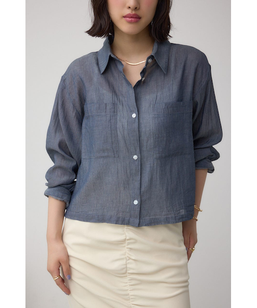 シアーデニムシャツ