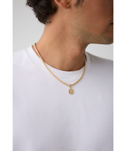 ツイストチェーンコインネックレス