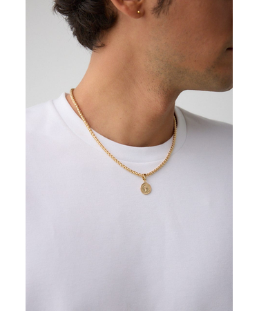 ツイストチェーンコインネックレス