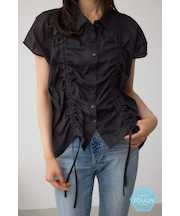 C／T冷感 ドロストブラウス