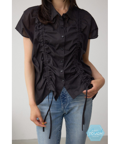 C／T冷感 ドロストブラウス