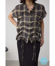 C／T冷感 ドロストブラウス