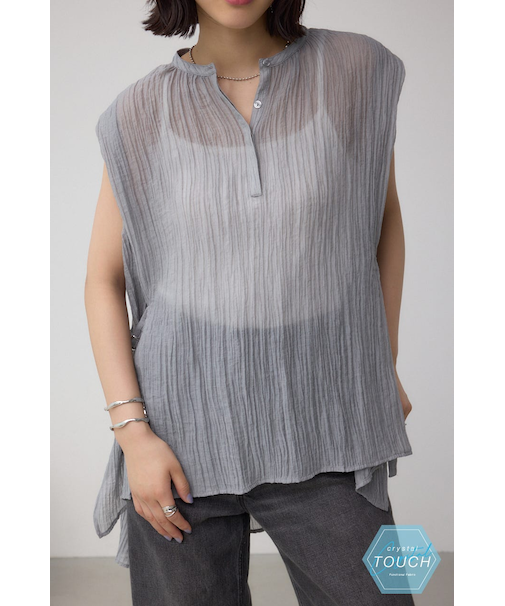 C／T冷感 サイドベルトブラウス