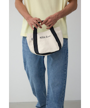 キャンバスロゴミニトート