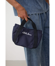 キャンバスロゴミニトート