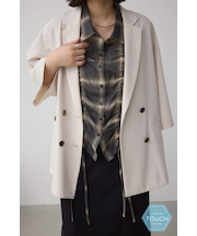 C/T冷感 半袖ルーズシャツジャケット